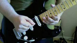 David Gilmour  Guitar tutorial Comfortably Numb quotwaving partquot [upl. by Llerrit]