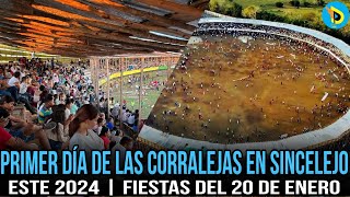 Primer día de las corralejas en Sincelejo de este 2024  Fiestas del 20 de enero [upl. by Aplihs173]