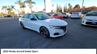 2022 Honda Accord Sedan Pasadena Los Angeles Glendale Alhambra Cerritos Orange County 2401680B [upl. by Yellat156]