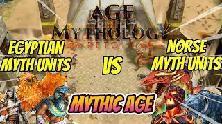 Egyptian Myth Units ⚔️vs⚔️ Norse Myth Units MYTHIC AGE FULL UPGRADES ⚡️AoM Retold⚡️ [upl. by Ricki]