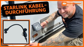 Kabeldurchführung für das StarlinkKabel in den Wohnwagen ins Wohnmobil oder ins Haus  So geht’s [upl. by Veda752]