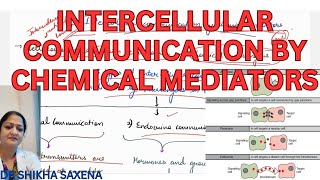 Intercellular communication by chemical mediators types mechanism examples [upl. by Ytsud470]