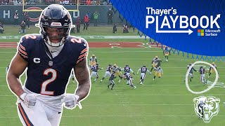 DJ Moores impact in screen game vs Green Bay  Thayers Playbook [upl. by Yvonner153]