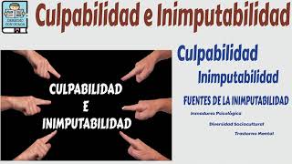 Culpabilidad e Inimputabilidad  Derecho Penal [upl. by Pena966]