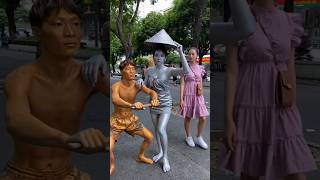 statue of the golden man 😱 shortvideo [upl. by Demp747]