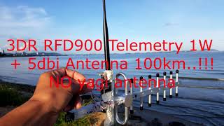 FPV Long Range 58Ghz 1W 100km200km3DR Telemetry RFD900 1W100  TEST2 [upl. by Regdor]