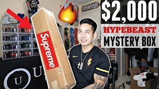 Unboxing An INSANE 2000 Hypebeast Mystery Box YOUVE NEVER SEEN THIS SUPREME ITEM BEFORE [upl. by Yorker]