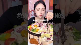 Subscribe me for more✨🍰 SweetMukbangs EatingShow CakeMuks Subscribe LikeCommentShare [upl. by Llenod]