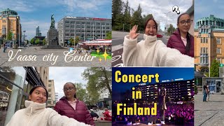 Concert 🎶 in Vaasa Finland  Vaasa City Center ni Jhumiyo😅 [upl. by Haile448]