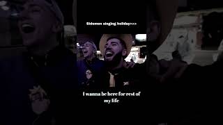 sidemen singing holiday ✨ funny sidemen ksi edit fun shorts fyp viralvideo famous w2s [upl. by Cadal131]