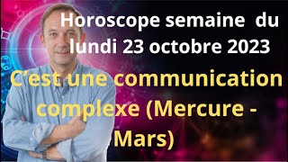 Astrologie horoscope semaine du lundi 23 octobre 2023 [upl. by Hanoy]