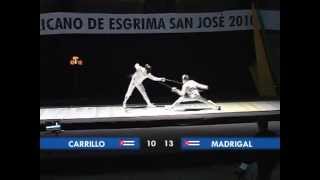 Final espada masculina Panamericano de esgrima San José 2010 [upl. by Nauqel]