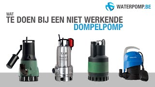 Dompelpomp kantelen  Wat te doen bij een niet werkende dompelpomp [upl. by Leinadnhoj]