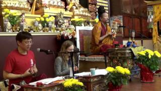 Drupon Rinchen Dorjee Rinpoche 20160213 The Ganges Mahamudra Day 1 Trans by Vanesa Rocco [upl. by Frederique]