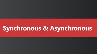 Synchronous and Asynchronous Hindi [upl. by Brigid]