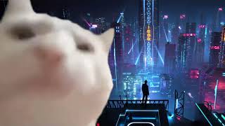 Cat vibing to The Rebel Path cello version  Cyberpunk 2077 [upl. by Euqinmod]