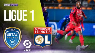 Troyes vs Lyon  LIGUE 1 RESUMEN Y GOLES  011672022  beIN SPORTS USA [upl. by Essy]