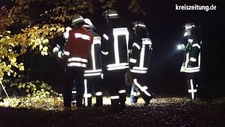 Großeinsatz in Harpstedt Person im Wald vermisst [upl. by Zullo]