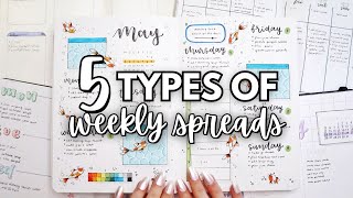 Bujo Weekly Spread Ideas for 2024 🌟  BULLET JOURNAL IDEAS [upl. by Ramah]