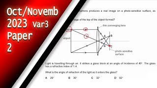 IGCSE Physics October November 2023 Paper 2 Variant 3 [upl. by Airotna]