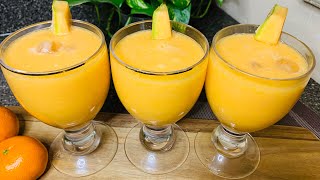 HOW TO MAKE FRESH CANTALOUPE AND ORANGE JUICE RECIPE Refreshing Healthy Drink [upl. by Norina711]