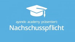 Nachschusspflicht bei CFDs Einfach erklärt in der ayondo academy [upl. by Enotna]