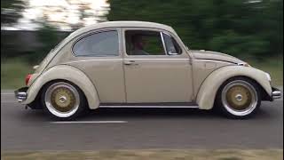 VW Bug Gold wheels 1776cc Dual Weber Carb acceleration Sound [upl. by Kauffmann]