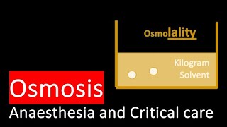 Osmosis Osmolality Osmolarity Tonicity Measurement [upl. by Atsejam]