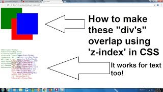 How To Make quotdivsquot Overlap With zindex In CSS [upl. by Catlaina827]