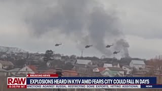 Russia invasion intensifies New explosions in Kyiv city could fall in days  LiveNOW from FOX [upl. by Aretha572]