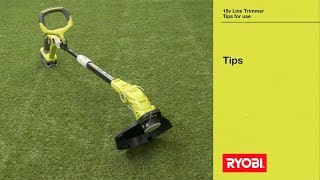 RYOBI 18V ONE Line Trimmer Tips [upl. by Ynohtnaluap925]