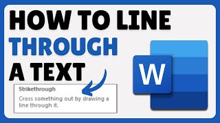 How To Strikethrough Text In Microsoft Word 2024 [upl. by Aziaf769]