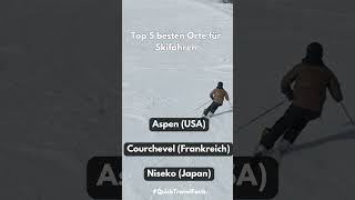 Top 5 besten Orte für Skifahren top5 skifahren fakten youtubeshorts wintersport [upl. by Ayortal]