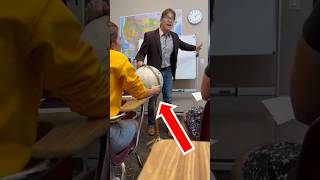 Teacher causes a scene on flat earth shorts [upl. by Rogovy]