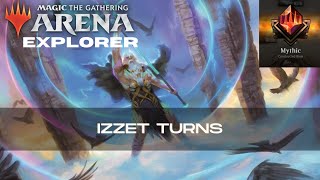 Izzet Turns  Explorer  BO1  Mythic  MTG Arena [upl. by Assitruc840]