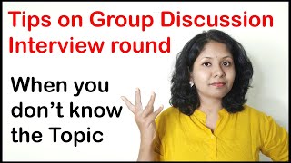 How to clear Group Discussion if you dont know the topic [upl. by Ttebroc284]