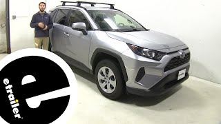 etrailer  2019 Toyota RAV4 Thule WingBar Evo Roof Rack for Naked Roofs Complete Installation [upl. by Lahtnero]