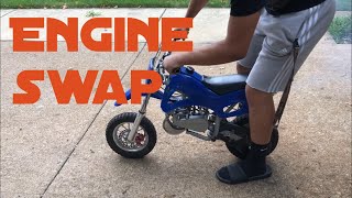 49cc coolster Dirtbike engine swap [upl. by Duma]