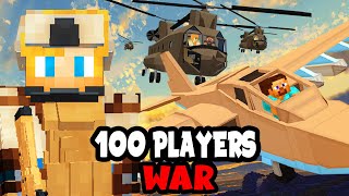 100 Players Simulate WAR in Minecraft [upl. by El83]