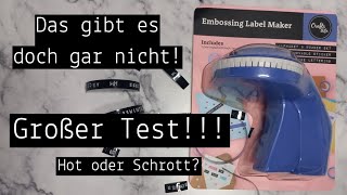 Taugt der wirklich etwas Embossing Label Maker von Action Großer Test Tipps Tricks Hot oder Schrott [upl. by Iaria]