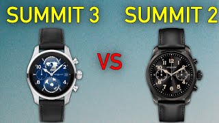 Montblanc Summit 3 vs Montblanc Summit 2  Full Specs Compare Smartwatches [upl. by Idnem]