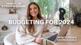 HOW TO BUDGET FOR 2024 how I track  plan my spending budgeting for beginners  morgan yates [upl. by Ahsielat]