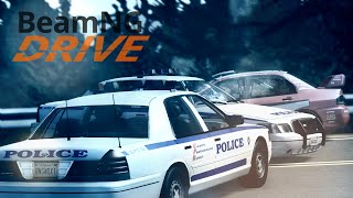 BeamNGdrive  Police Roadblock Cinematic [upl. by Dietrich]