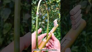 Crafting With Bamboo bamboogun bamboocrafts viralshorts [upl. by Inacana705]