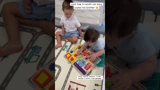 Montessori toys teach babies to share amp learn from each other See comments for link for busy board [upl. by Anele596]