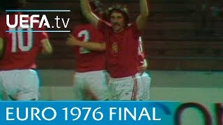 Czechoslovakia v West Germany 1976 UEFA European Championship final highlights [upl. by Eduard]