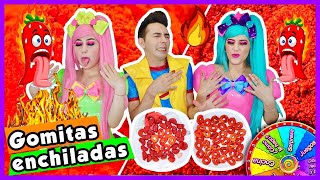 COMO HACER GOMITAS ENCHILADAS CON CHAMOY  SHOW PIEDRA PAPEL O TIJERA  DULCES PICANTES  DIY CHAMOY [upl. by Yzeerb722]