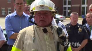 Minnehaha Academy Explosion 245 pm media briefing [upl. by Eilyk]