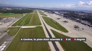 Geneva airport changed runway numbers due to the drift of Magnetic North [upl. by Wootten364]