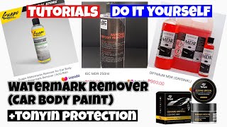 Watermark removal on car body paint using MDR by OPTIMUM watermark remover by GUAPO amp IGC [upl. by Htenaj]